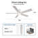 52'' Minir 5 - Blade Ceiling Fan with Light