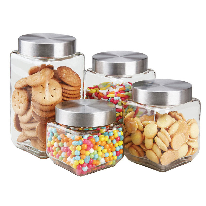 Glass Canister - Set of 4
