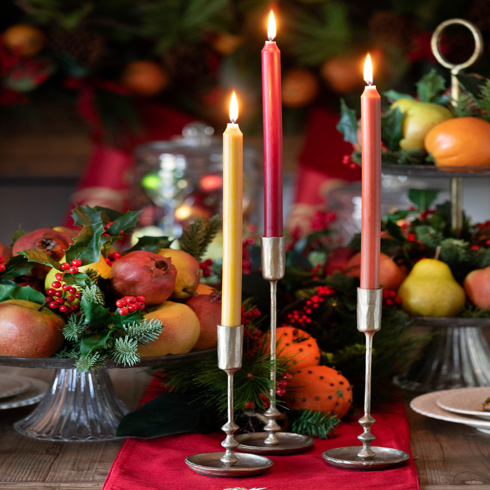 3-Piece Iron Candlestick Set