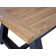 Morones Rectangular Dining Table in Solid Reclaimed Teak with Black Aluminum Legs