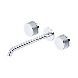 Amahle Wall Mount Tub Filler Trim with C-Spout