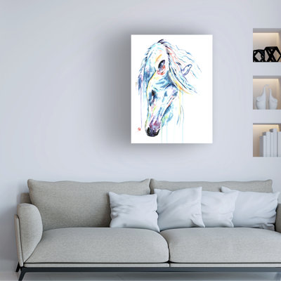 Lisa Whitehouse Blue Horse Canvas Art