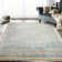 Wool Oushak Area Rug in Aqua/Beige/Gray