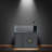 Modern Dark Gray Rectangular Eco Aquarium Tank-106260476