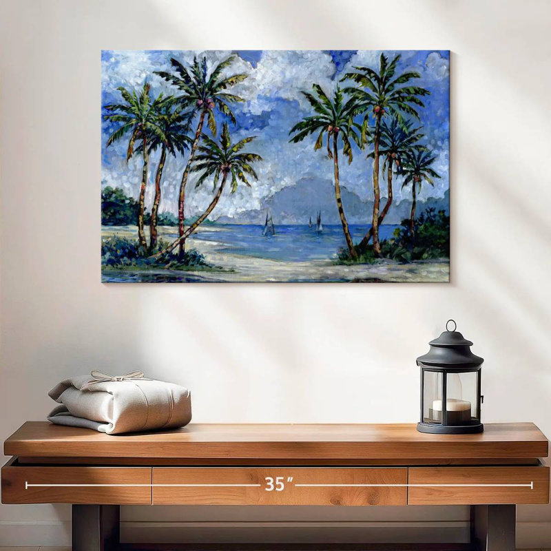 Gillard Impressions Of Palms II, H 16 po x l 24 po
