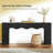 Wavy Edge Style Console Table-1383467016