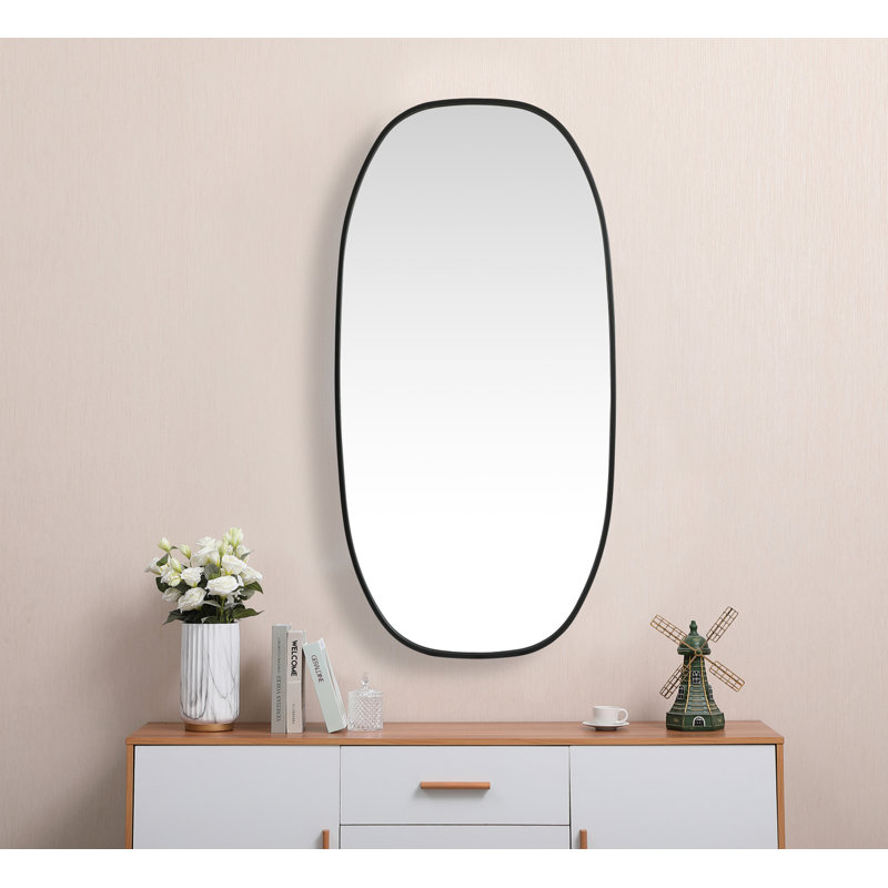 Miroir Bertin, Noir, noir, noir, noir, 48 po x 24 po 