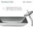 Cascade Rectangular Glass Vessel Sink with Faucet