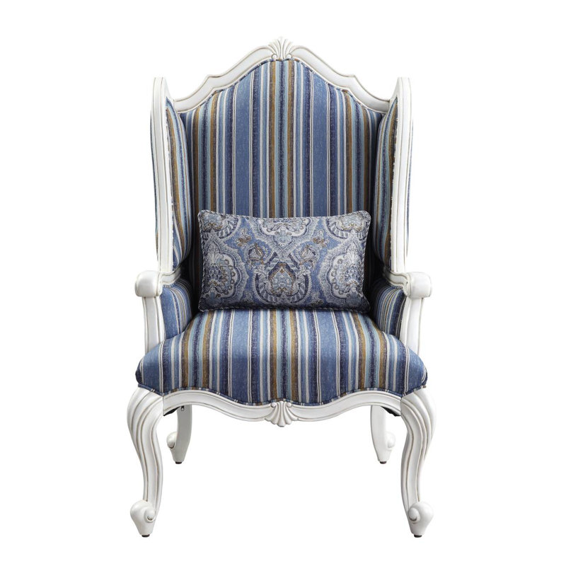 Chaise moderne en tissu et coussin Ciddrenar