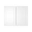 Meuble mural standard HOMEIBRO Cozy Design, en contreplaqué blanc Shaker, prêt à assembler, 33 po L x 24 po P x 18 po H-915285827-915386477