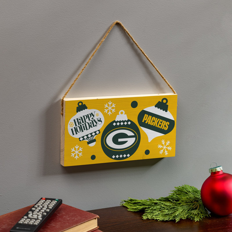 Plaque murale en bois Green Bay Packers 6 x 11