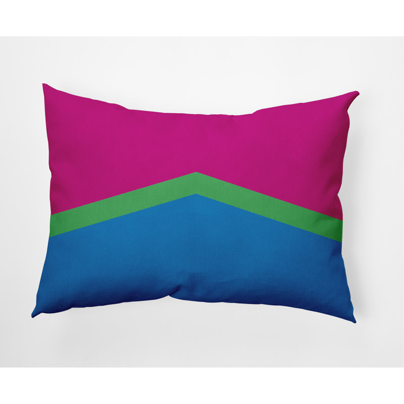 Coussin O5_Polysexual Chevron, Vert
