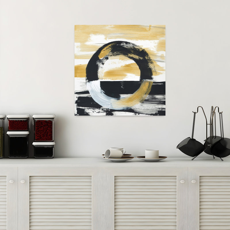 Pré-réponse 1, art moderne abstrait, H 18 po x l 18 po
