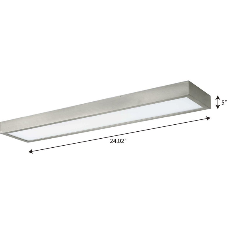Éclairage pour meuble-lavabo à intensité variable à 1 lumière Arenijus, Nickel brossé