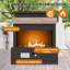 Outdoor Steel Fireplace 50000 BTU Propane Gas Fire Pit