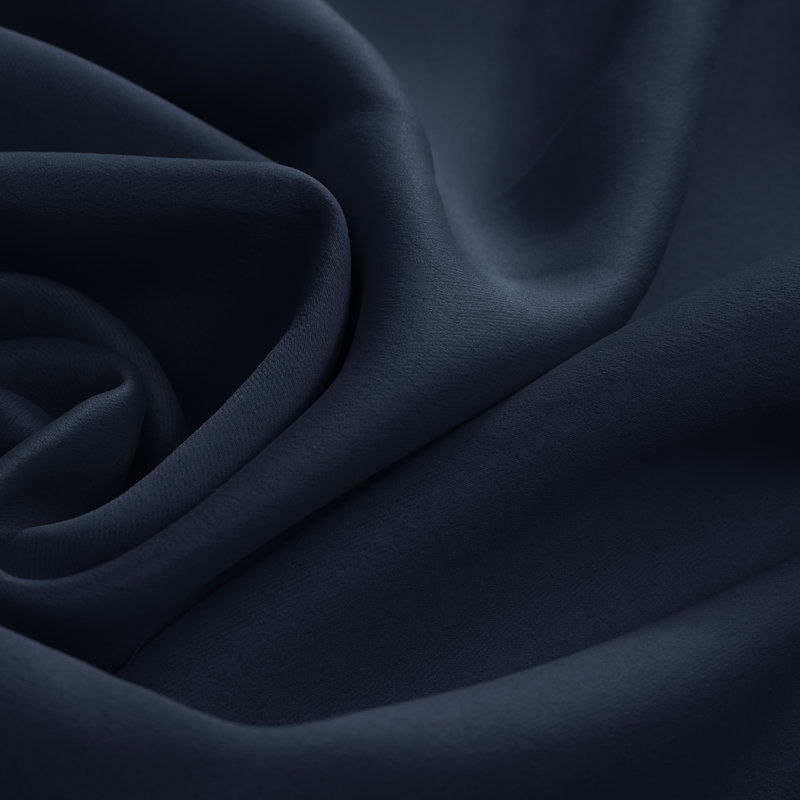 Harlowe Room Darkening Curtain Pair, 38" W x 54" L, Navy Blue