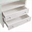 Table de chevet moderne Mid-Century avec 2 tiroirs et station de charge - Pieds en bois massif-555759019