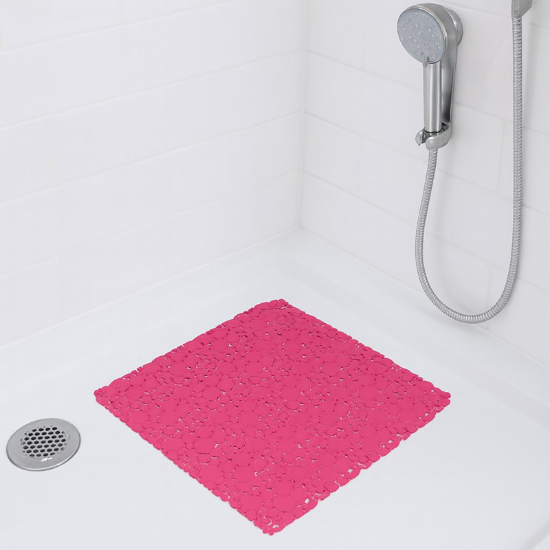Tapis de douche antidérapant pour salle de bain, Rose