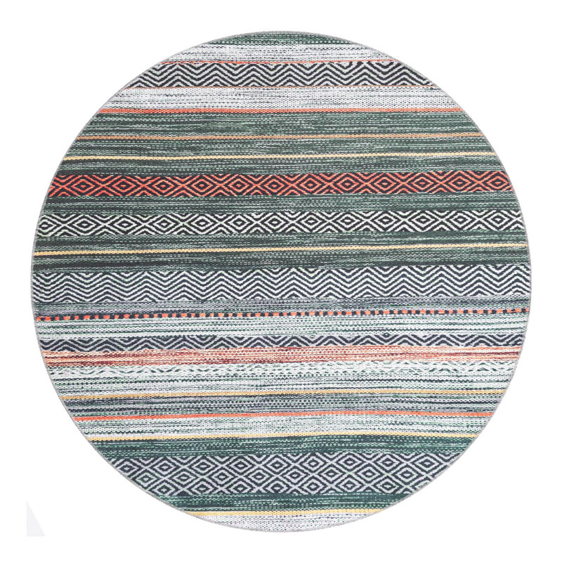 Tapis lavable Noelani Dakota Fields Yara, Rond 6 pi