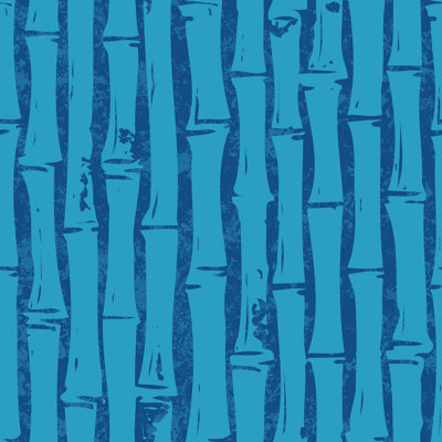 SpongeBob SquarePants Bamboo Blue Peel and Stick Wallpaper
