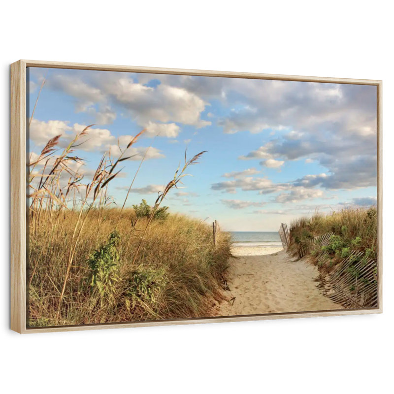 Long Island Aulelei, Cadre flottant en bois naturel, 31 po x 21 po