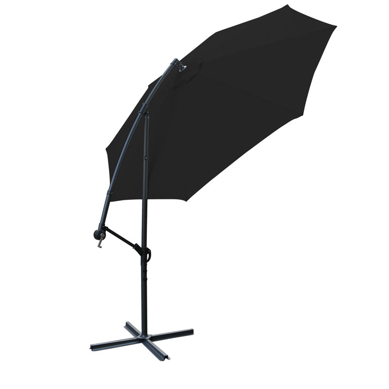 Poe 3m Cantilever Banana Parasol, Black