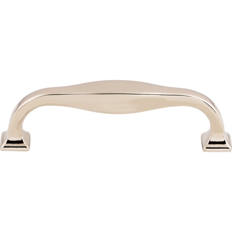 Contour 3 3/4" Center to Center Bar Pull, Polished Nickel
