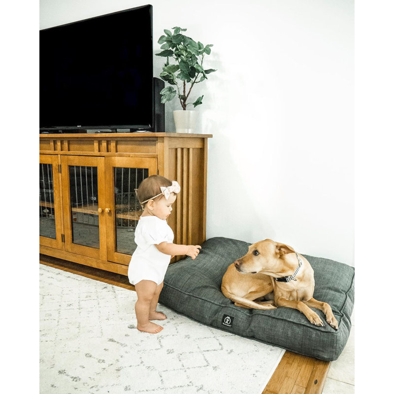 Lit pour chien Heather, Moyen (H 5 po x l 36 po x P 29 po), Marron foncé