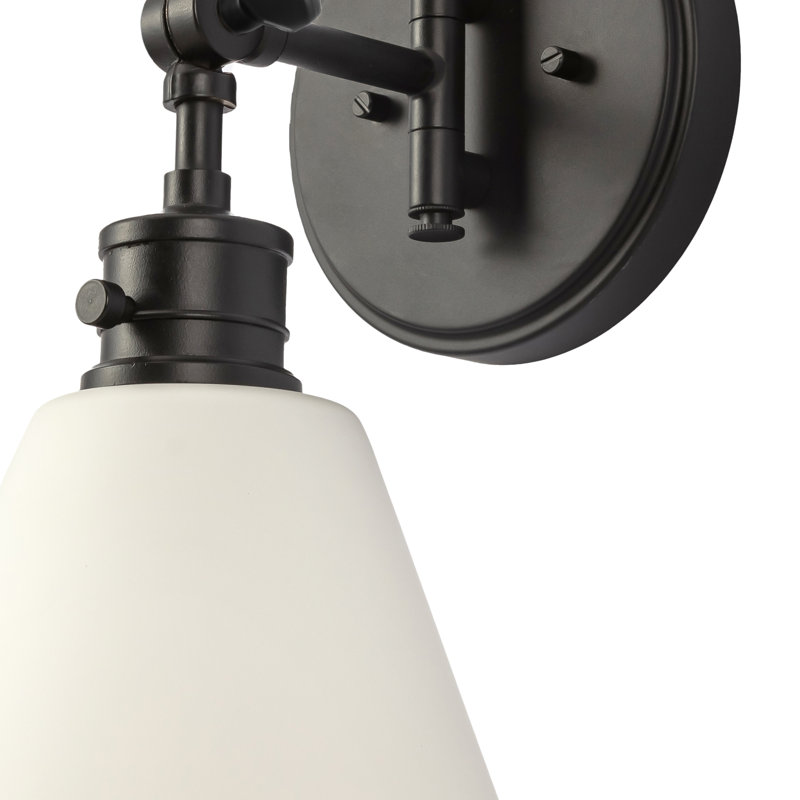 Adisan Armed Sconce, Matte Black