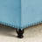 Button For Restaurant - Blue Square With Wooden Frame And Storage-17142748
