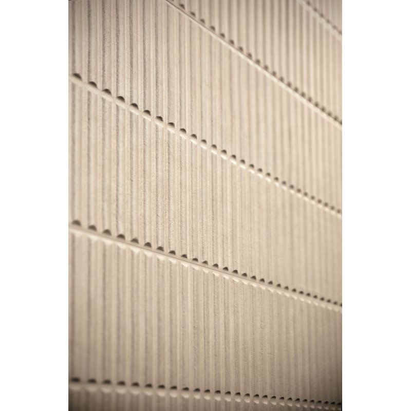Stripes 12x24 Fluted 3D Porcelain Wall Tile – Ribbed Textured Modern Tile, White Matte
