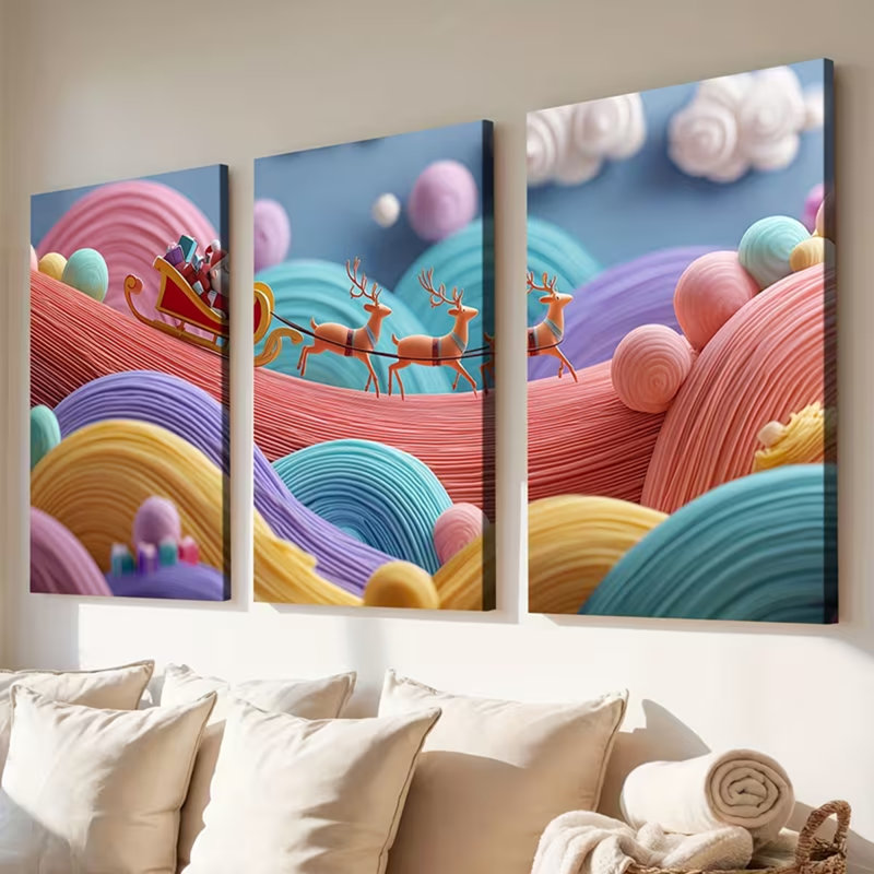 3 Piece Wrapped Canvas Print