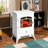 22" Freestanding Electric Fireplace Heater Stove W/ Realistic LED Flames Overheat Protection 750W/1500W 16.25" X 11" X 21.5"-1535392197
