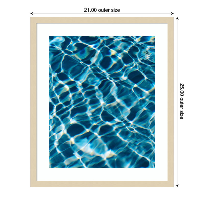 «Reflections IV» par Justine Milton, reproduction d'art encadrée sur bois, H 25 po x l 21 po