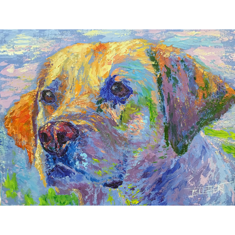 Labrador Retriever par Robert Andrea - impression sur toile tendue, H 16 po x l 20 po x P 1 po