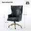 Fauteuil de direction pivotant en cuir véritable Heeg-102291126