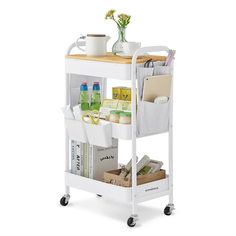 Sekhar Kitchen Cart, White