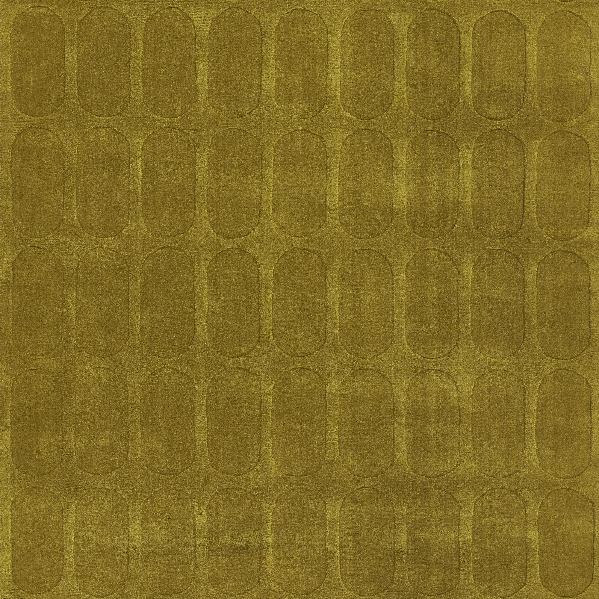  Contour Hand Woven Wool Geometric Light Olive Area Rug, Rectangle 6' x 9'