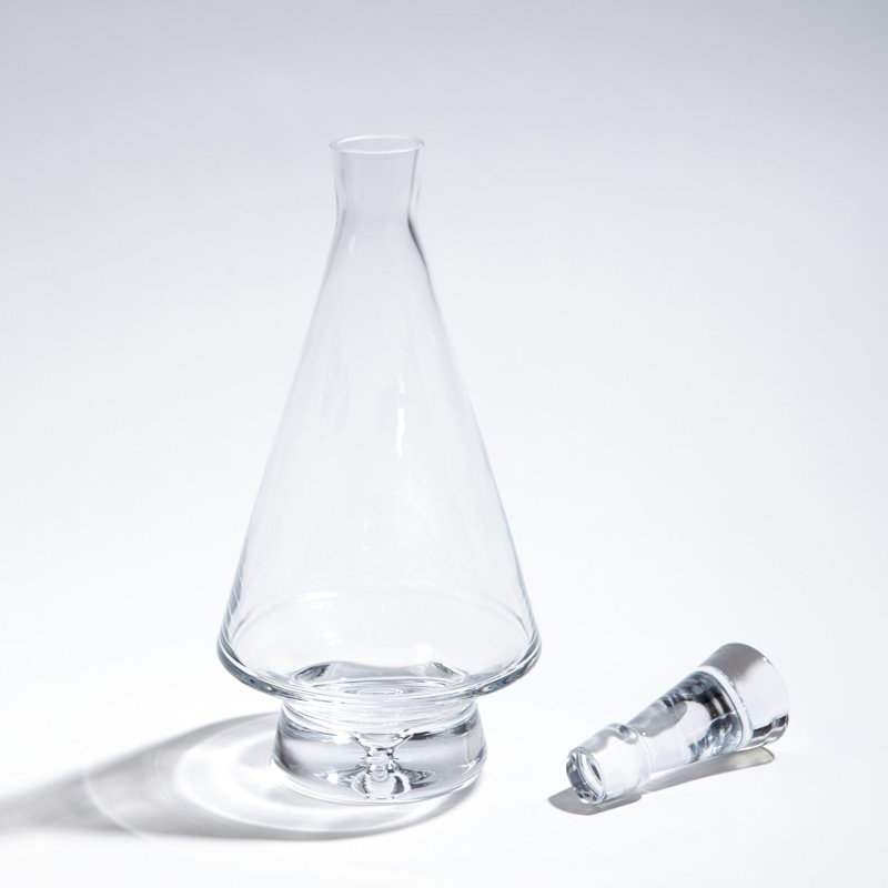Tall Fat Bottom Decanter-Clear