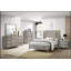Elegant Gray Landscape Mirror With Beveled Glass For Dresser Mounting, Perfect For Modern And Traditional Decor.