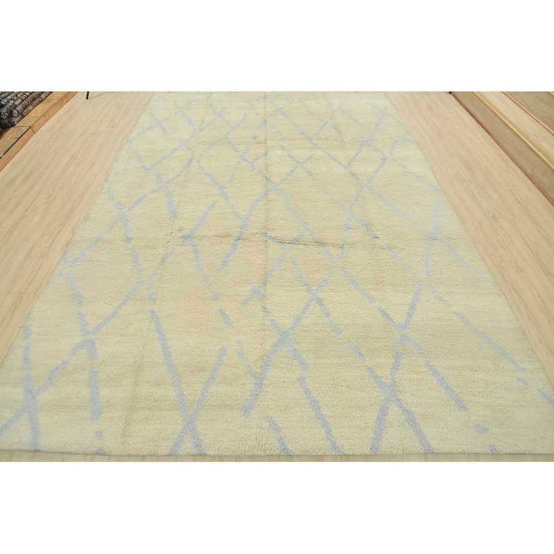 Hand Knotted Wool Moroccan Indoor Rug