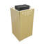 Poubelle 20 x 20 x 39,4 po avec poubelle en plastique de 26 gallons, enceinte de restauration rapide en érable avec porte à charnières, supports supérieurs pour plateau en fil métallique