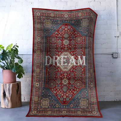 Tapis décoratif multicolore à motif traditionnel rétro "Dream"