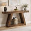 Console 55 po avec rangement - Canapé rustique en bois pour hall d'entrée, couloir ou salon, table d'appoint industrielle-520675496