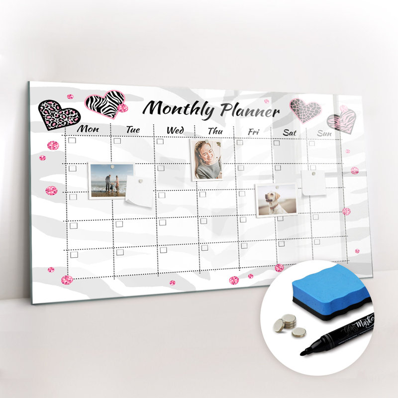 Magnetic Glass Dry Erase Board