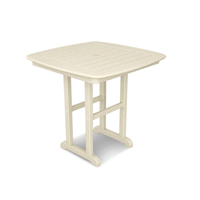POLYWOOD Nautical 31" Dining Table, Sand