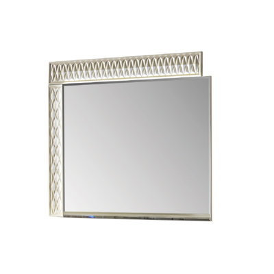 Miroir carré en bois manufacturé Ryant