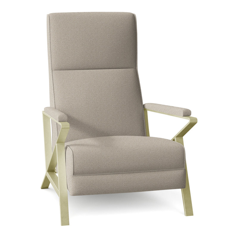 Infinity 28.25" Wide Manual Standard Recliner, Brushed Brass, 9508 Sand