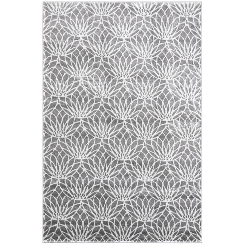 Tapis contemporain couleur pierre, Rectangle 6 pi x 9 pi
