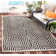 Arneshia Geometric Sand/Black Indoor / Outdoor Area Indoor/Outdoor Area Rug